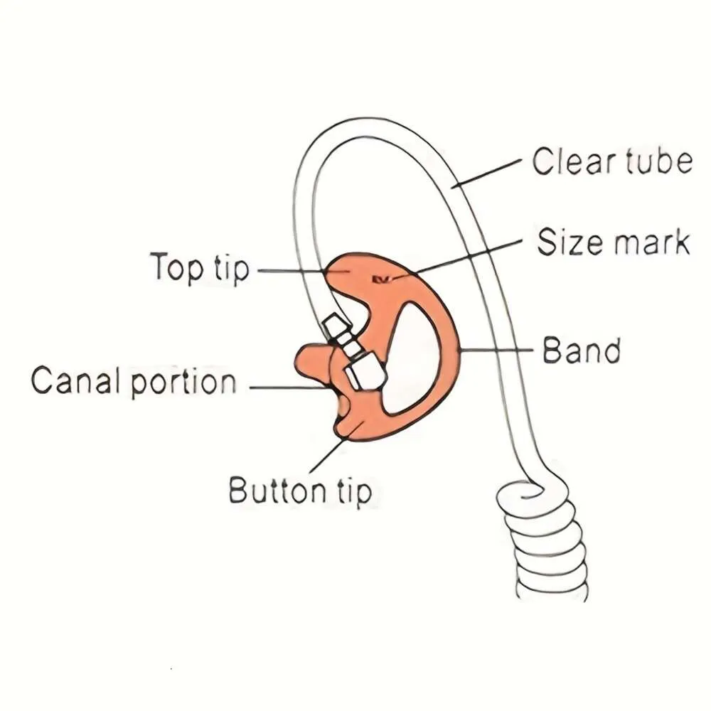 Vervanging Universele Oorstukje Insert Siliconen Oordopjes Oordopje voor Twee-weg Radio Spoel Buis Audio, Walkie Talkie Accessoires