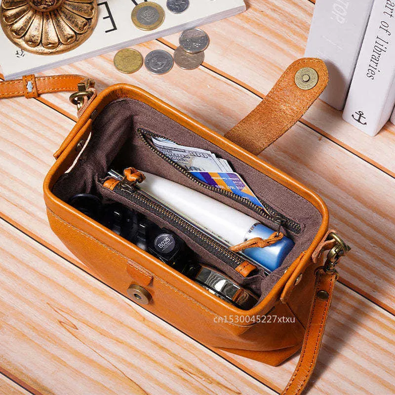 Evening Bags Retro Handmade Casual Leather Shoulder Bags Doctor