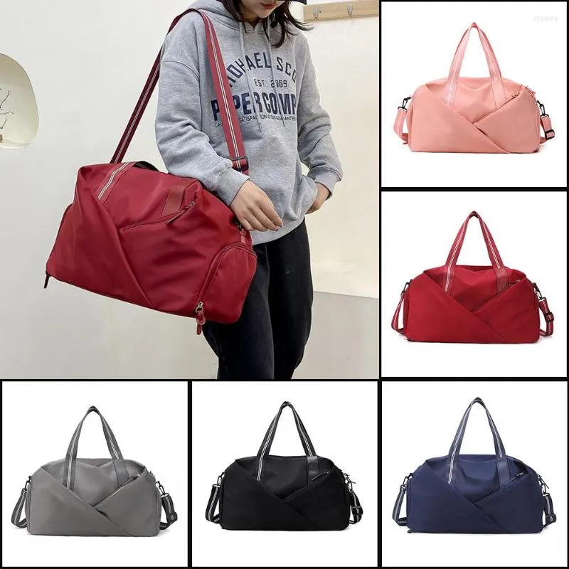 Outdoor Bags Travel Bag Luggage Handbag Women's Shoulder Large Capacity Brand Waterproof Oxford Cloth Sports Gym Ladies Crossbody