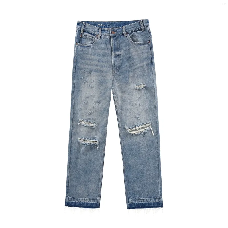 Herrenjeans 2023 Marke Classic N833 033S 08WT Zerrissene Löcher Baumwoll-Denimhose Komfort Lässige Größe Cargo 28-34 #614