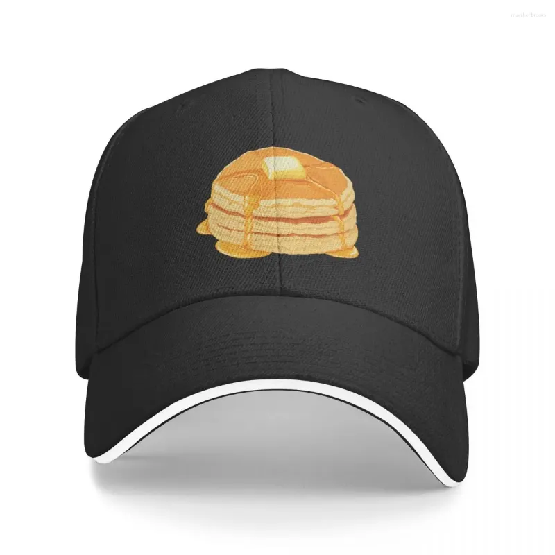 Ball Caps Stack Of Pancakes With Butter Baseball Cap Anime Custom Uv Protection Solar Hat Kids Men's Luxury Women's