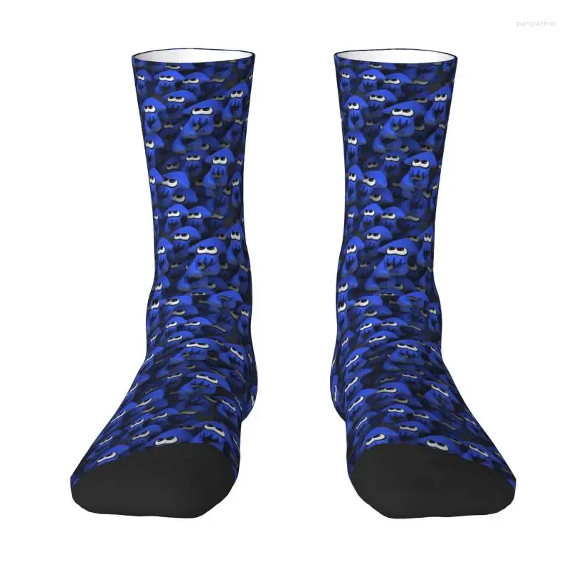 Мужские носки Blue Splatoon Game Squids одевайте женские теплые смешные новинки