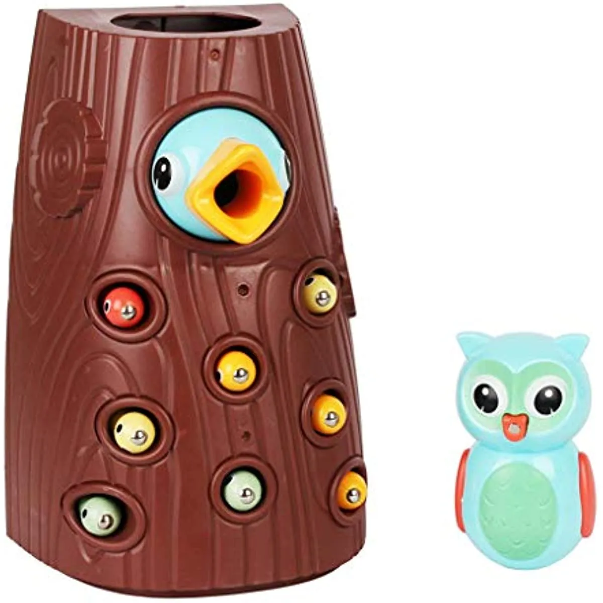 Owl Feeding Games Pecking Insects Tumbler Woodpecker Magnetic catching Game Toy Gifts for Boys and Girls