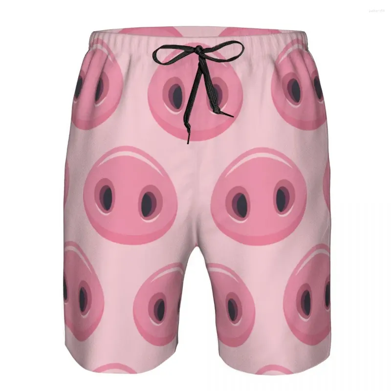 Mens Pink Pigs Noses Swim Trunks Cute Beach Pink Mens Board Shorts For Swimming Running And Surfing From Pattern68 18.65 DHgate.Com