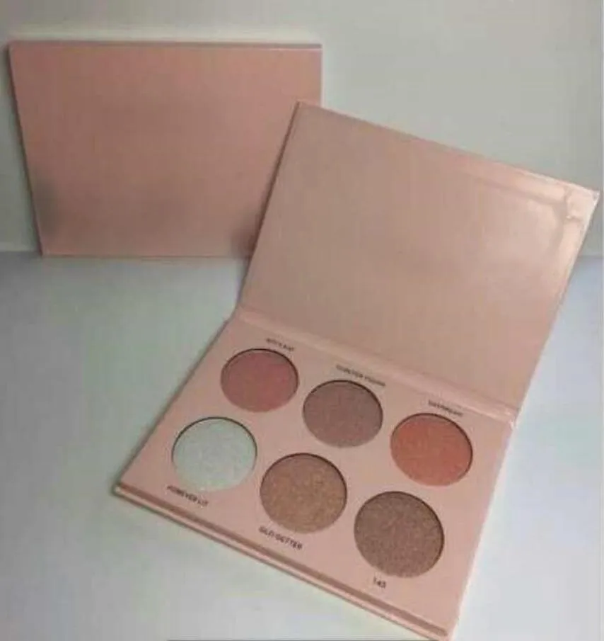 Ny makeup Nicole Powder Highlighters 6 Colors Powder Palette6845316