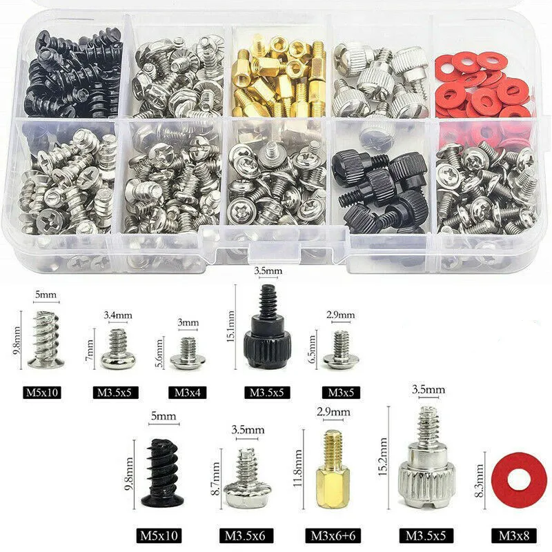 50 Tornillos De Ventilador Para Carcasa De Computadora, Tornillos De