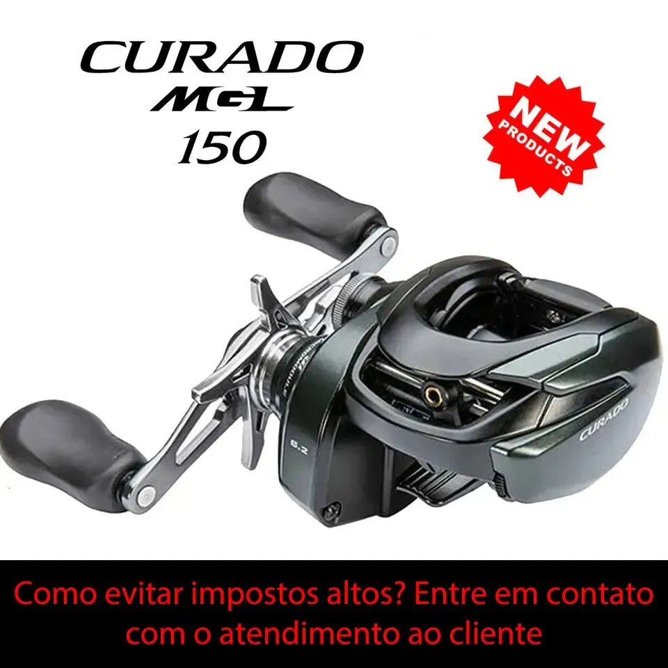 Flyfiske rulle2 shimano curado mgL låg profil baitcastrulle 151xg 151 hg 71xg 71Hg Baitcasting 7 4 1 8 1 1 5 5 kg Power 231120