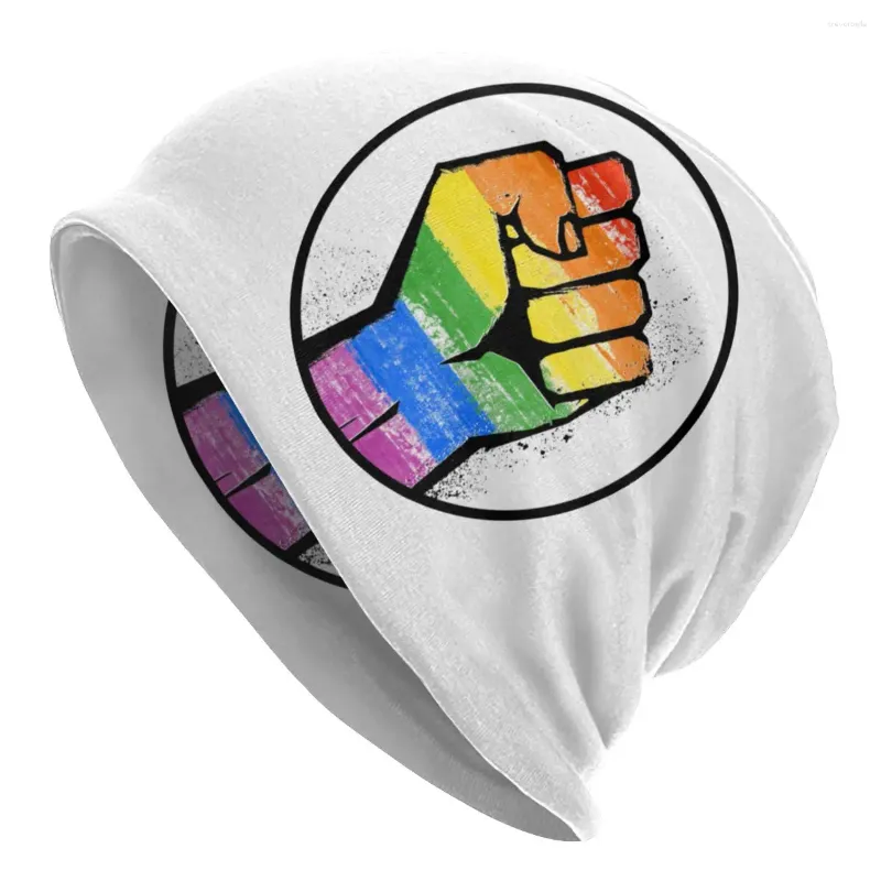 Berets LGBT Resistência Punho Skullies Beanies Chapéus Hip Hop Outono Inverno Ao Ar Livre Unisex Bandeira Cap Adulto Cabeça Envoltório Bonnet Tricô