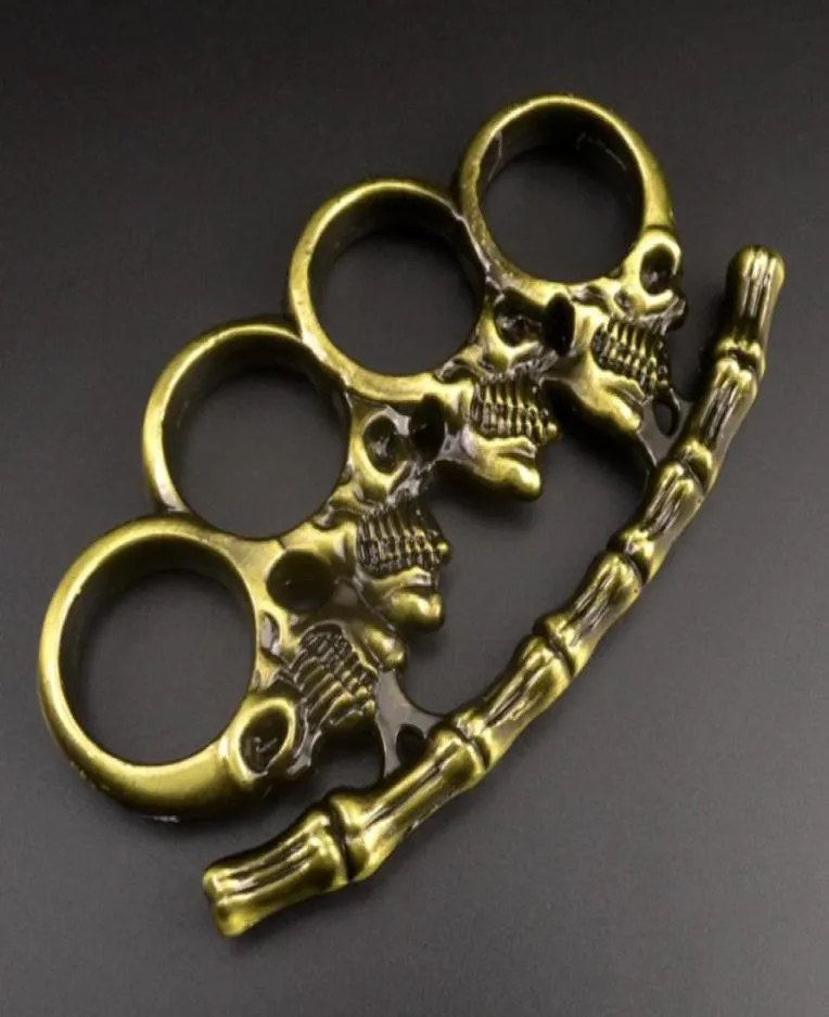 Cztery palce Baigujing Ręczny pierścień Tiger Metal Brace Fist Arts Arts Knuckle Miedziana rękaw B1RL70237879694545287
