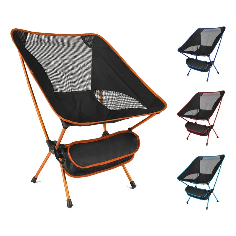 Camp Furniture Travel Ultralight Folding Chair Superhard High Load Outdoor Camping Portable Beach Hiking Picnic Seat Fishing Tools 231120