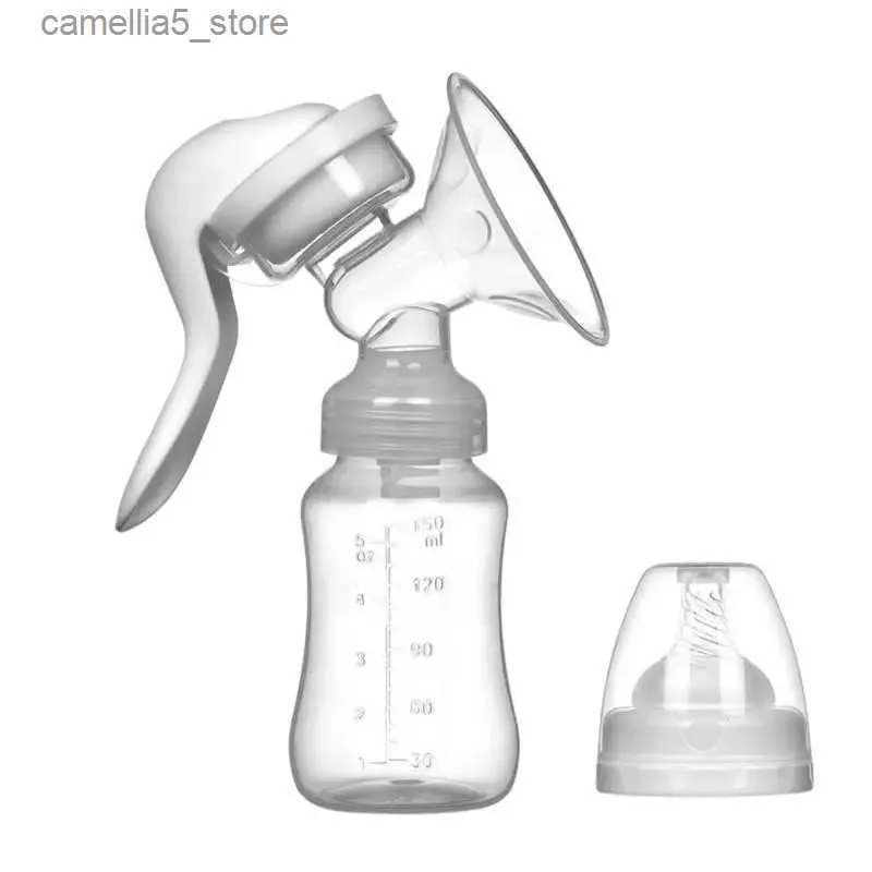 Breastpumps Breast Pump For Breastfeeding Manual Breast Milk Catcher Baby Feeding Pumps Lightweight Silicone Hand Pump Breastfeeding Manual Q231120