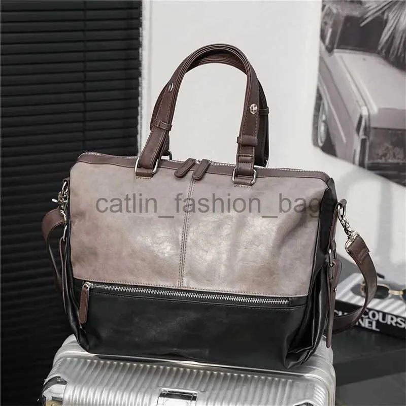 Pastas New PU Leater Messenger Bag Mens Briefcase Office Business Computer Bagscatlin_fashion_bags