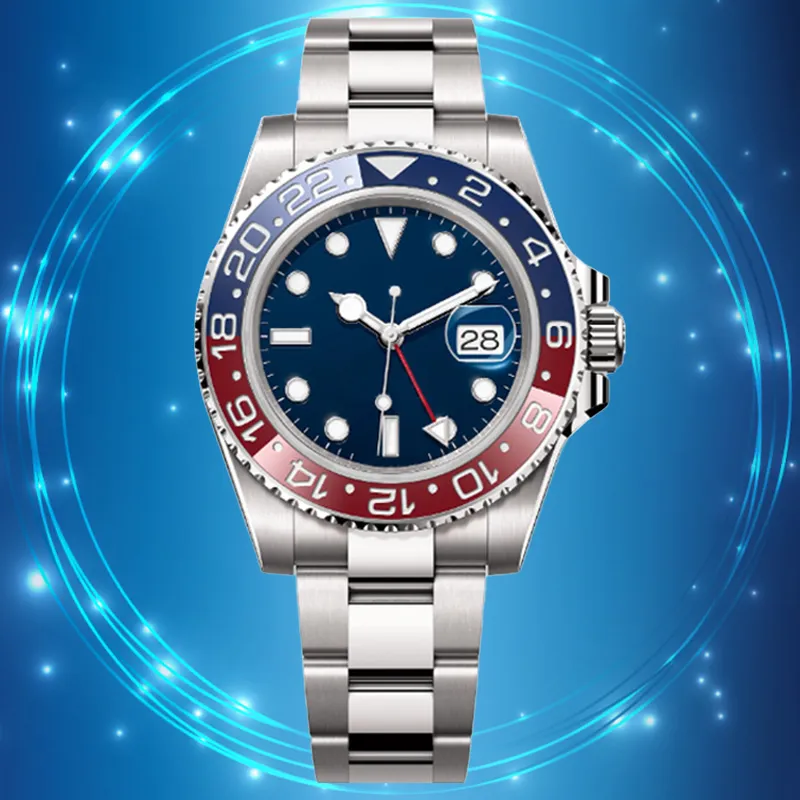 Mens Watch Designer Watches Automatic Mechanical GMT Batman Watch 3285 Top Movement 40mm Pepsi Bioceramic Watch Luminous Sapphire Waterproof Sport Watch With Box