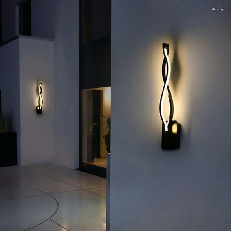 Wall Lamp Furniture Lighting Background Decoration Light Black White Modern Minimalist Led Indoor Nordic Creative