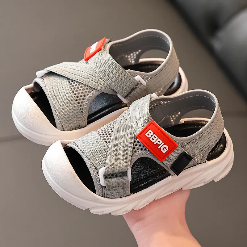 Sandalen zomerstijl jongens sandalen zachte zool niet-slip baby strandschoenen meisjes kinderen mode sandalia's 2-10 jaar kinderen zapatos 230420