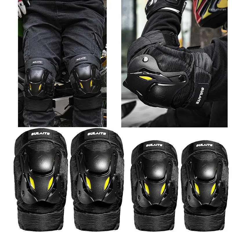 Knee Pads SULAITE Winter Skateboard Elbow Windproof Coldproof Warm Kneepad Guard Protector Off-Road Racing Protective Gear