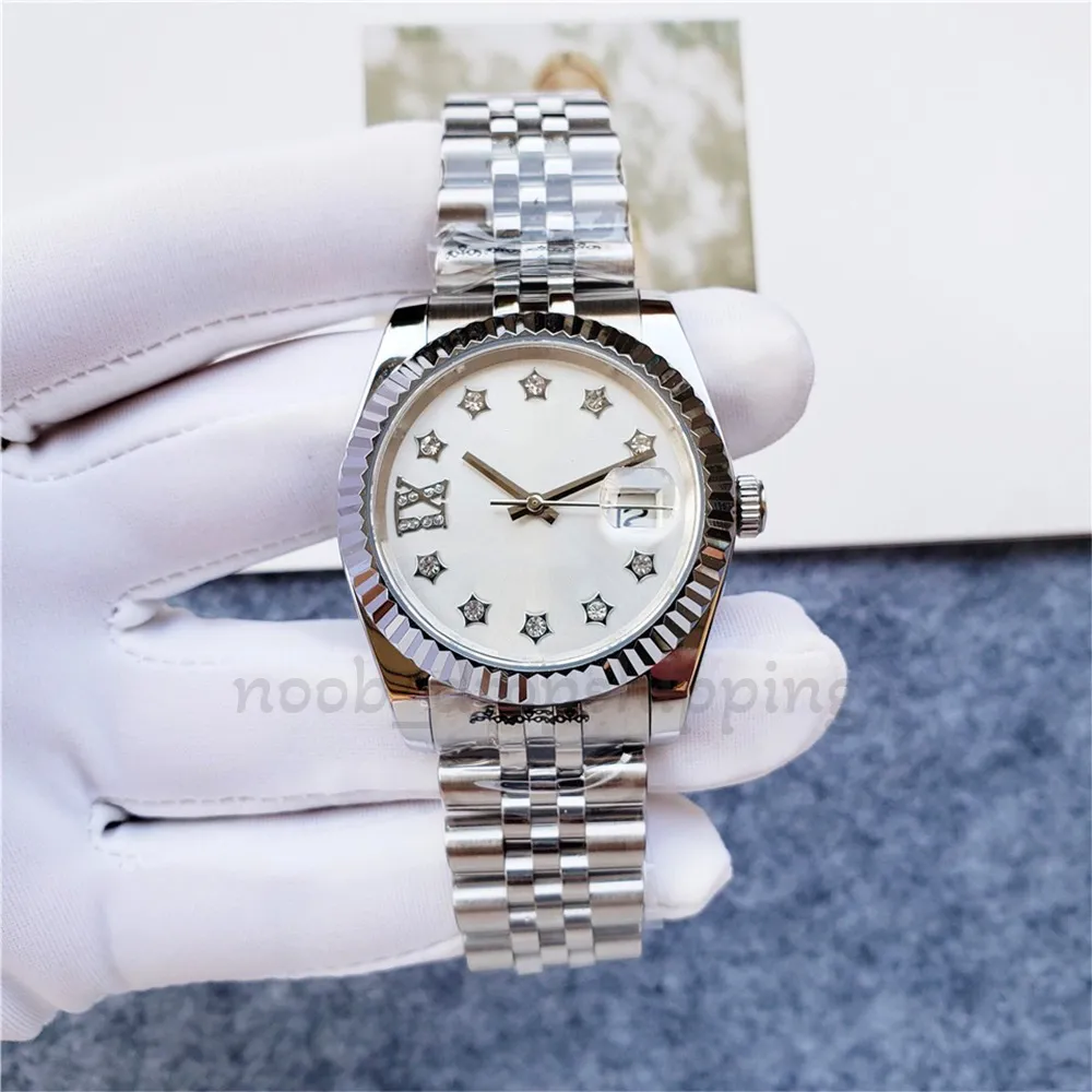 2024 Couple Diamond Watch 41/36mm Automatic 31mm/28mm Quartz Watch Sapphire Waterproof Date Just Wristwatches Mens Luxury Limited Steel Star Diamond Watches