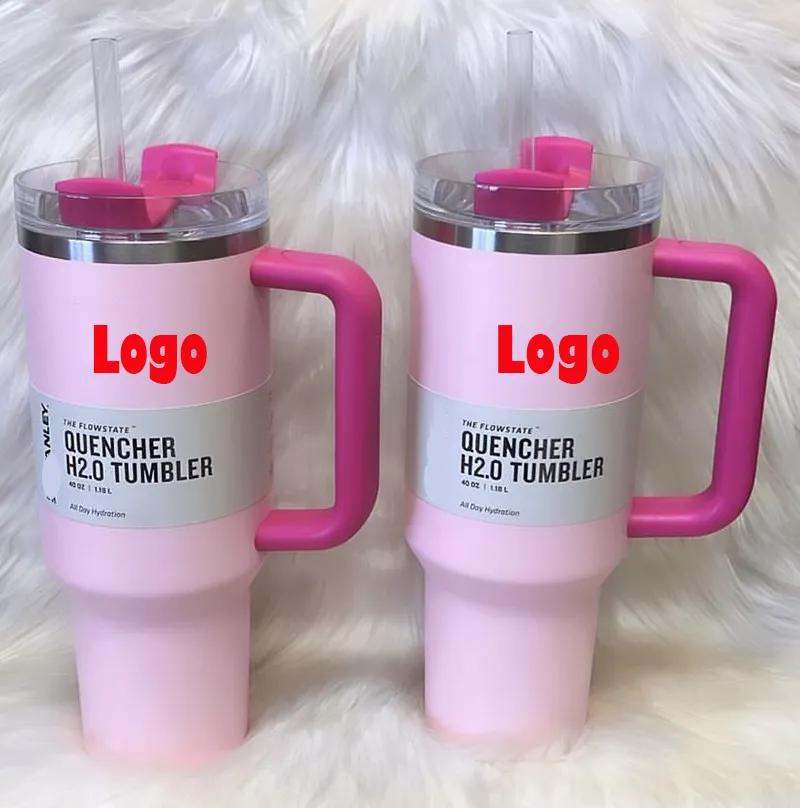 Gobelets 40oz - Tasse originale avec logo - Copie 1:1 - Flamingo Cup. Smoothie et plus, thé ou café glacé