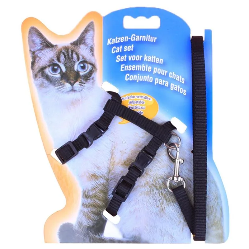 Cat -kragen leidt PET -benodigdheden Nylon Duurzaam verstelbare riem borststrap 5 kleuren mode cool