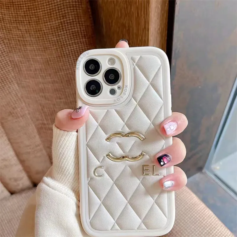 iPhone Case Tasarımcı Telefon Kılıfı Deri Küçük Tütsü 14 Telefon Kılıfı Avrupa ve Amerika Birleşik Devletleri iPhone 13 Pro Max Sıcak Altın 12 Tam Paket 11 Anti-Drop