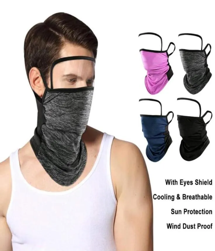 Multifunctional Unisex Bandana Neck Gaiters UVDust Protection Face Mask Scarf with Eyes Shield Outdoor Sports Cycling Accessory7609761