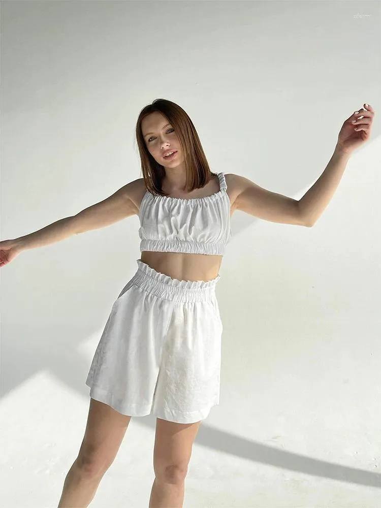 2024 Spring Womens Cotton Aerie Sleepwear Set With Spaghetti Straps, Crop  Top, Pajamas, And Loose Bud Waist In Matching Sets From Zifenmi, $17.37