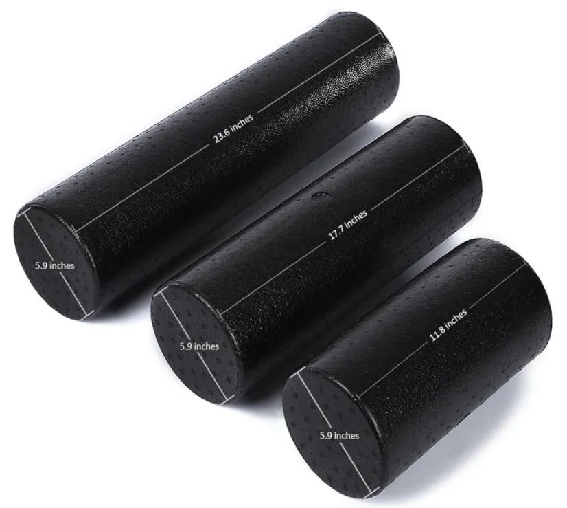 Wholesale-EPP 30cm 45cm 60cm Yoga Gym Exercises Fitness Massage Equipment Roller for Muscle Relaxation and Physical Therapy Black6836653