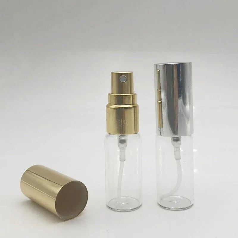 Mini Fine Mist 5ml / 5G Atomiseur Bouteilles en verre Vaporisateur Parfum rechargeable Parfum Bouteille de parfum vide pour la fête de voyage Maquillage portable aussi Mqdm