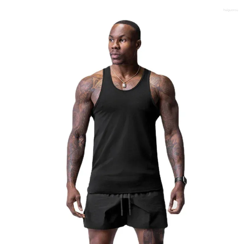 Herren-Tanktops, modisches Mesh-Sport-Top, lässige Fitnessstudio-Kleidung, schnell trocknende koreanische Weste, Muskel-Workout-Fitness, ärmellose Unterhemden