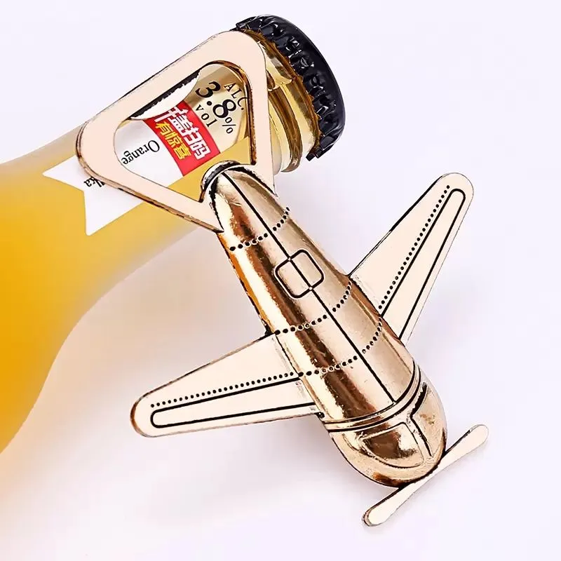 Apribottiglie aeroplano creativo Forma di aereo antico Apri birra Regalo di nozze Bomboniere Cucina Apri birra aereo in lega di alluminio