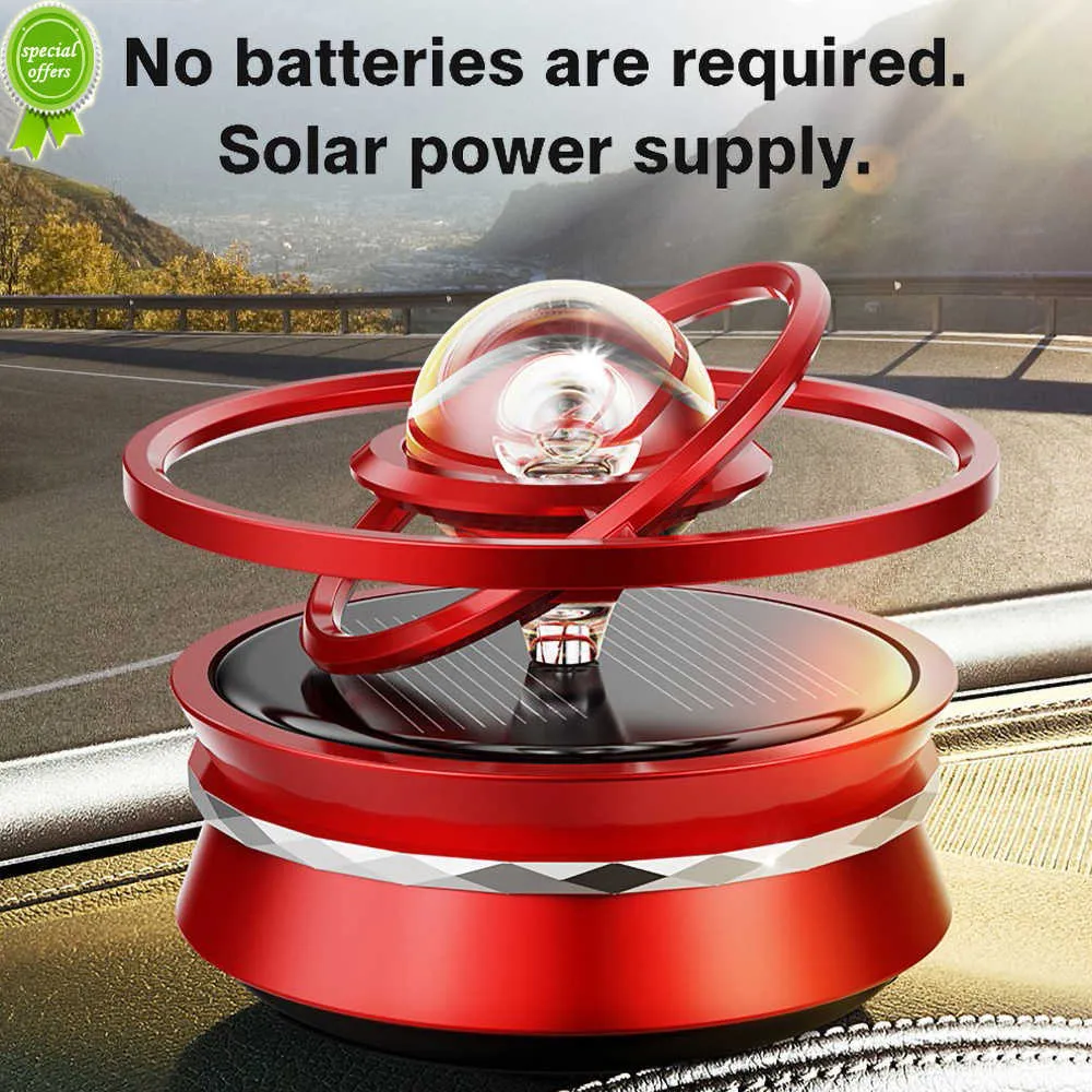 Solar Auto Lufterfrischer Planet Shaped Rotating Creative Auto Rotation  Compact
