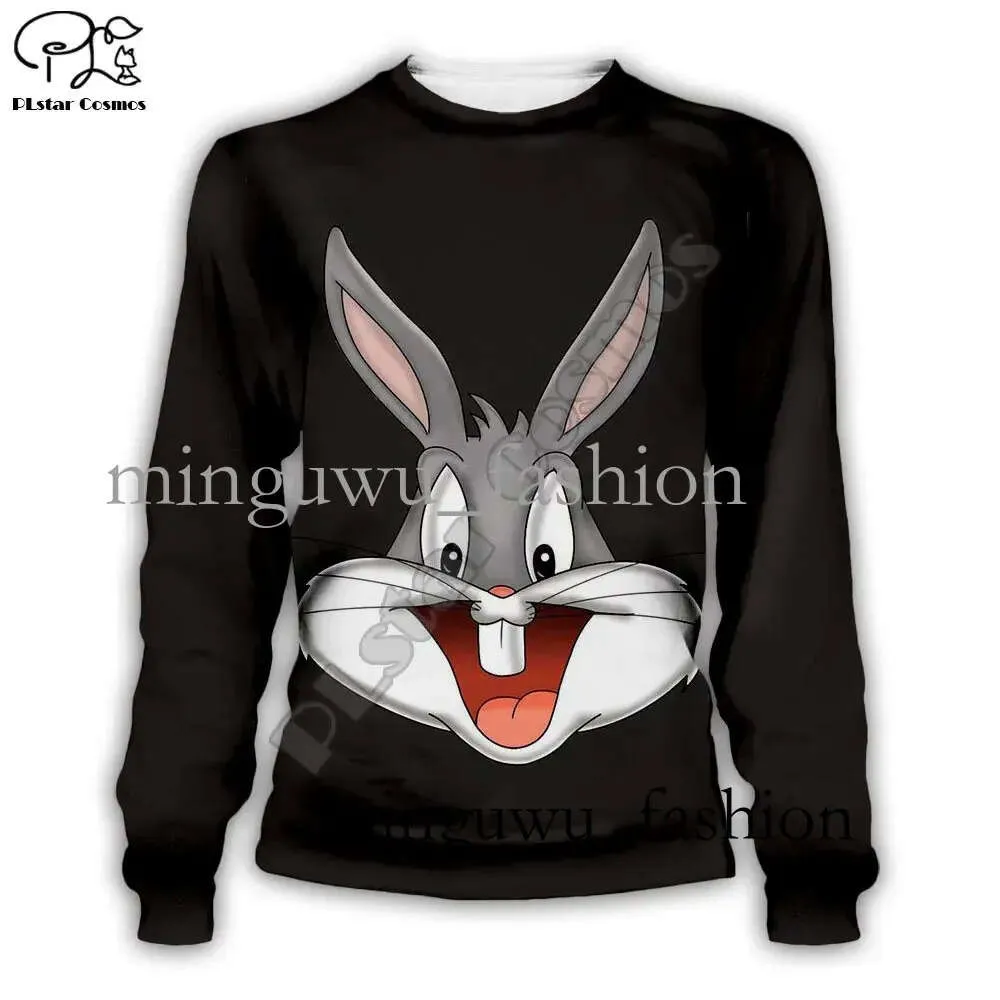 Plstar Cosmos Anime Bugs Bunny Colorful Cartoon Tracksuit NewFashion 3DPrint Hoodie/Sweatshirt/Jacket/Men Women roliga S-7 201020 219 286