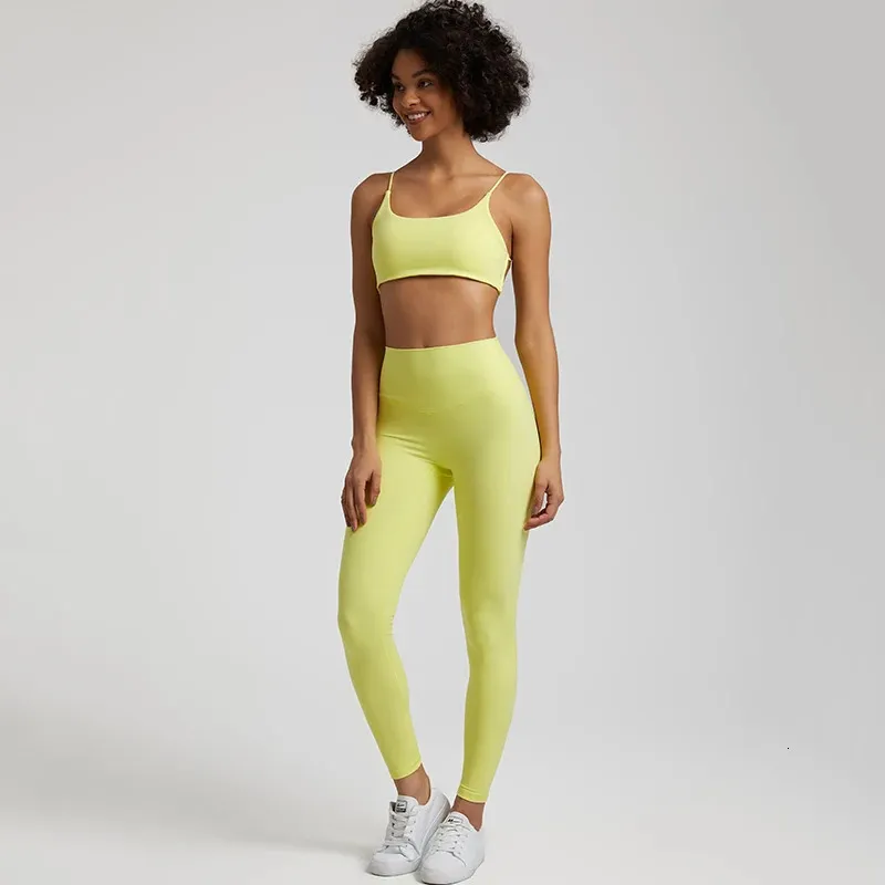 Womens Buttery Soft Yoga Two Piece Gym Set With Backless Sports Bra And  Leggings And Matching Pants Perfect For Workout And Gym Style 231120 From  Long07, $29.4