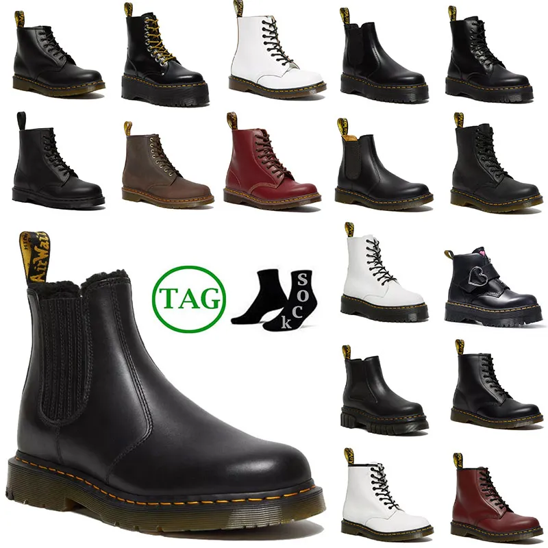 2024 dr martinss stivali docs martens designer boot martin uomo donna sneakers di lusso triple nero bianco classico stivaletti corti alla caviglia inverno neve all'aperto taglia calda 35-45