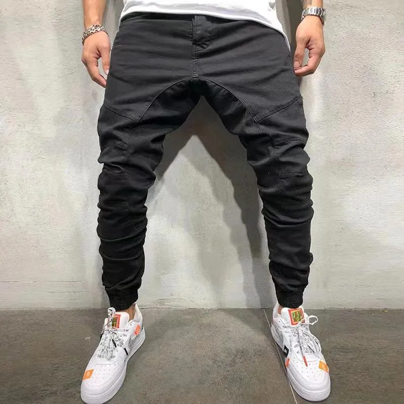 Herenbroek Hiphop-stijl Modieuze en sportieve katoenen casual legging met ritssluiting aan de zijkant voor heren