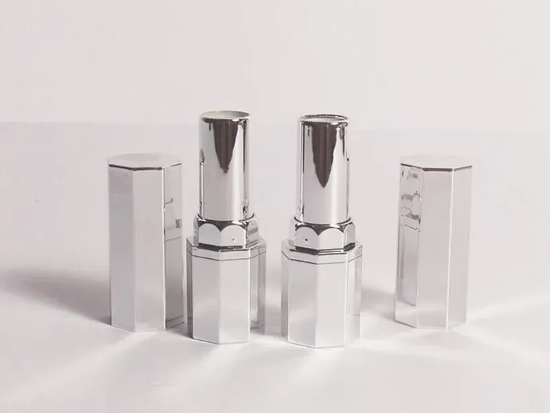 Empty Lipstick Tube with Silver Edge Homemade DIY Lip Tubes with Diameter 12.1mm Fast Shipping