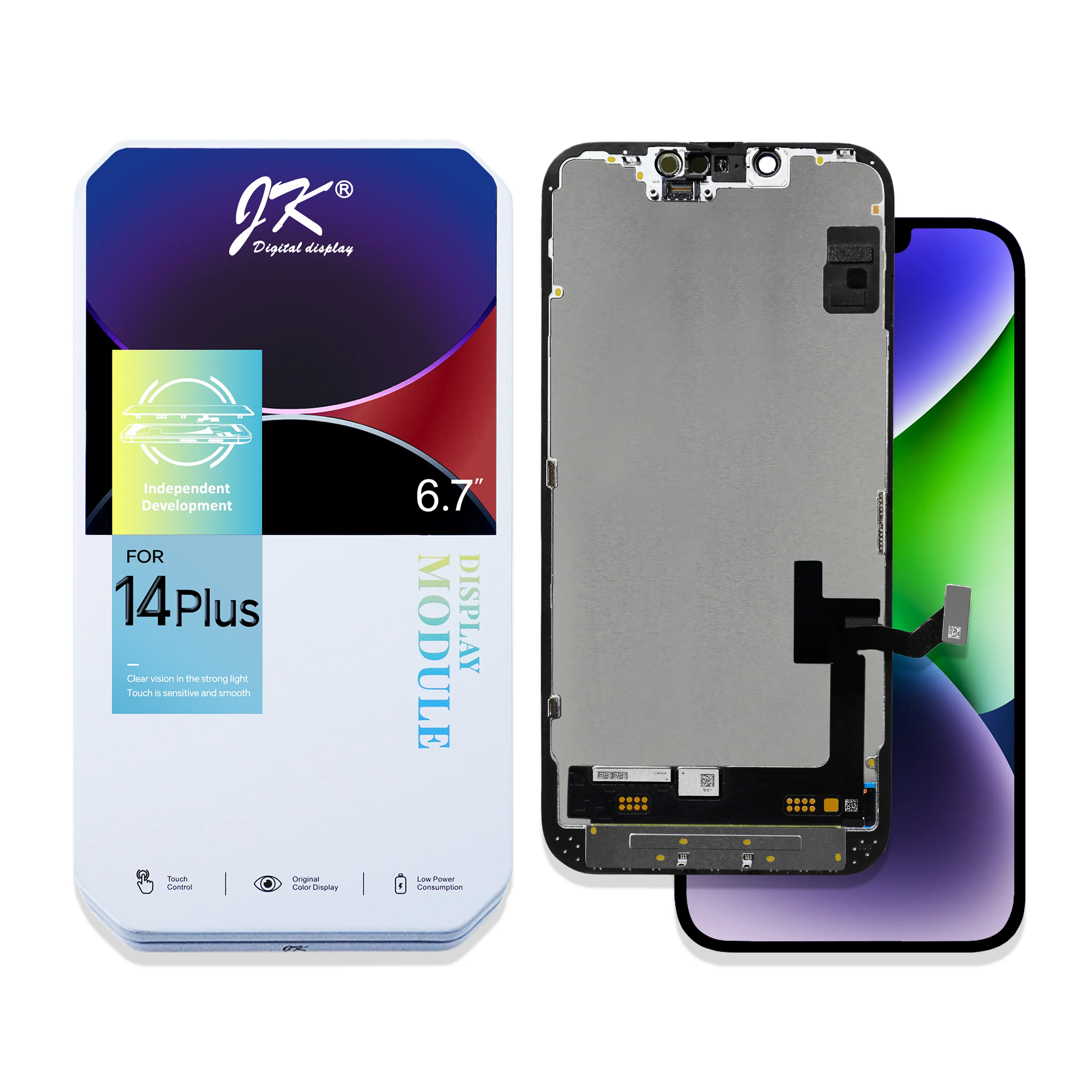 Écran LCD Remplacement IPhone 16 Plus 6,7" - Tactile 3D, Haute Résolution, Avec Outils Et Joint étanche - 8
