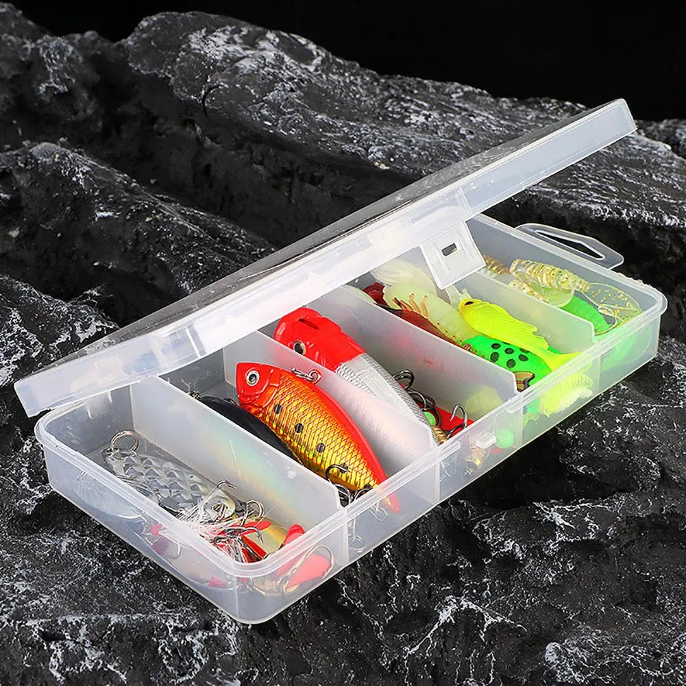 thumbnail image 2 of 65-Piece Fishing Lure Kit – Minnow & Vib Tackle Set For Bass, Trout, Perch – Includes Box 2 of 4