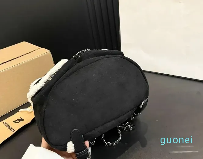 Small Fragrant Suede Backpack Niche Designer Bag Lamb Wool School Bags Women Shoulder Bag Backpack Winter New Book Bags From 49 52 DHgate