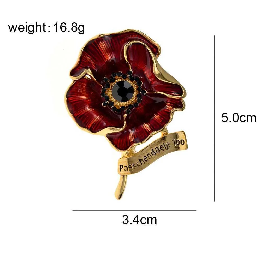 ❁⃘kiHin1a❁⃘ Brooch Pins Floral Accent: Womens Elegant Red Flower Pin
