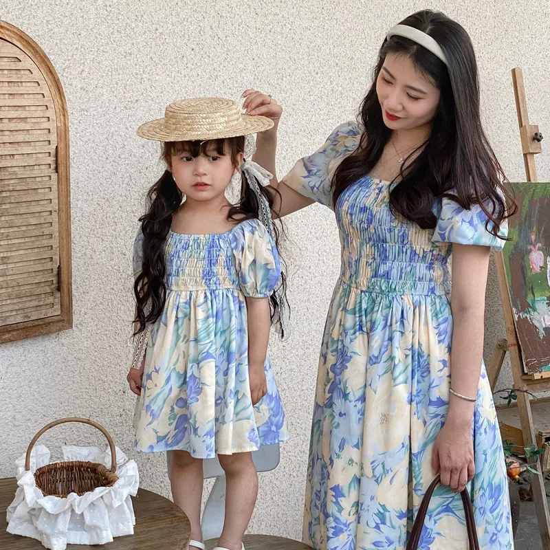 Summer Floral Family Dress Set Forth Mother And... From Kong06, $19.55 |  DHgate.Com