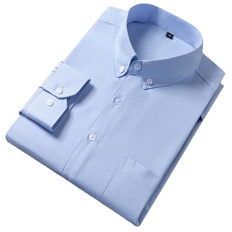 Men s Dress Shirts Summer Thin Long sleeve High Quality Business Casual Non Iron Shirt Inner Outer Wear Wrinkle Resistant Blouse Plus Size