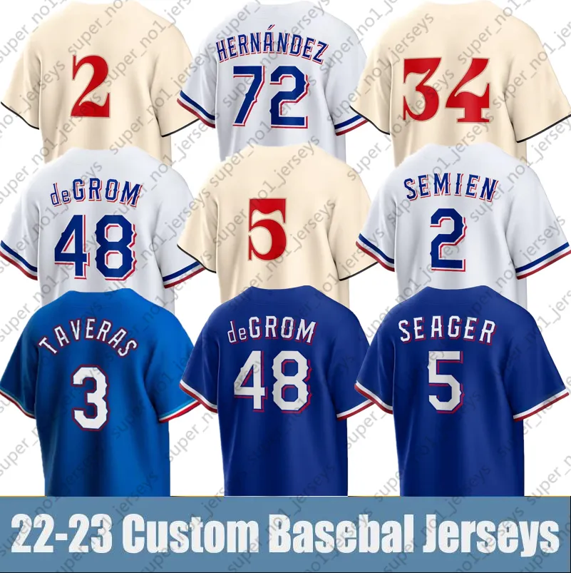 Koszulka baseballowa City Connect 2023 Jacob deGrom Rangers Corey Seager Nolan Ryan Marcus Semien Josh Smith Adolis Garcia Kole Calhoun Jon Gray Hamilton Martin Perez