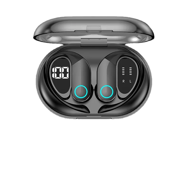 新しいワイヤレスTWS Bluetooth 5.3イヤホンイヤーフックタッチビジネスコールイヤホンノイズ低下防水音楽スポーツヘッドセット