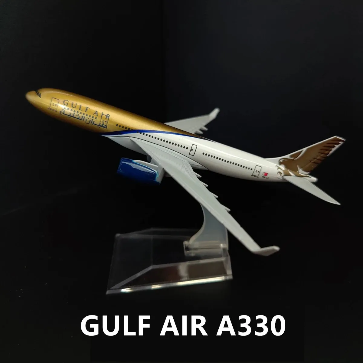 Vliegtuigen Modle schaal 1 400 metalen vliegtuigen Replica Gulf A330 Airlines Boeing vliegtuig Diecast Model luchtvaart miniatuur Home Office Decor jongen speelgoed 231120