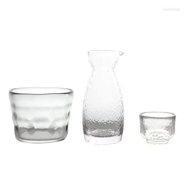 Heupkolven Japanse stijl retro kolf glas handgemaakte home round art huishouden huishouden flasque alcool tafelbenodigdheden