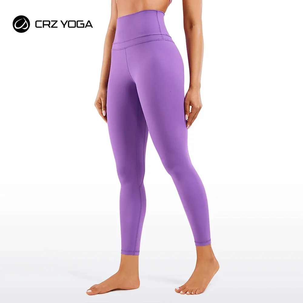 CRZ YOGA Womens S High Waist Leggings Compression Naked Feeling 25