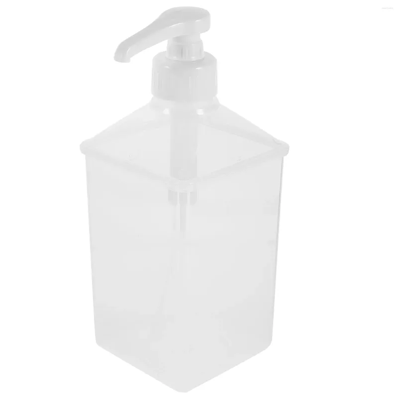 Servis uppsättningar Squeeze Fructose Bottle Plastic Storage Container Shampoo Dispenser Kvantitativa kökstillbehör tydliga