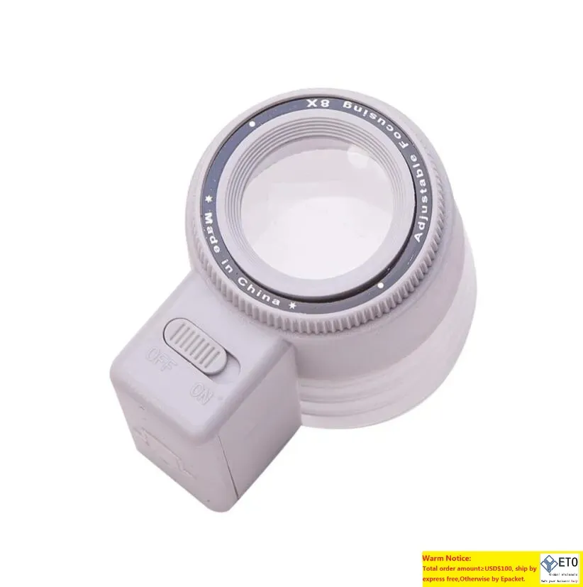 Wholesale Portable White Cylinder Magnifier Magnifying Glass With