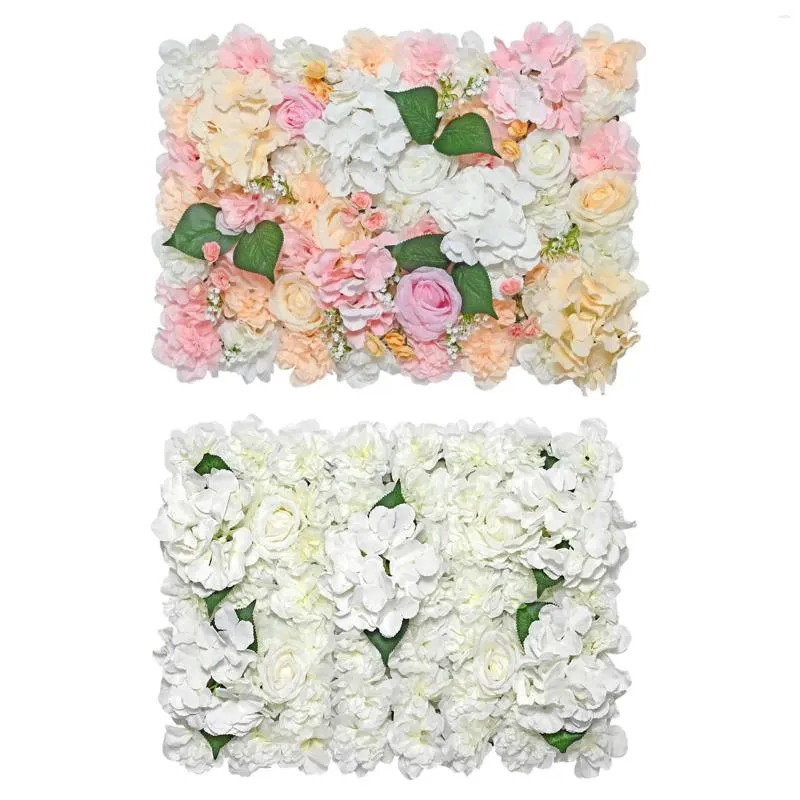 Dekorativa blommor Rose Floral Panel Mat Bakgrund för bröllopsstegutställning Dekoration